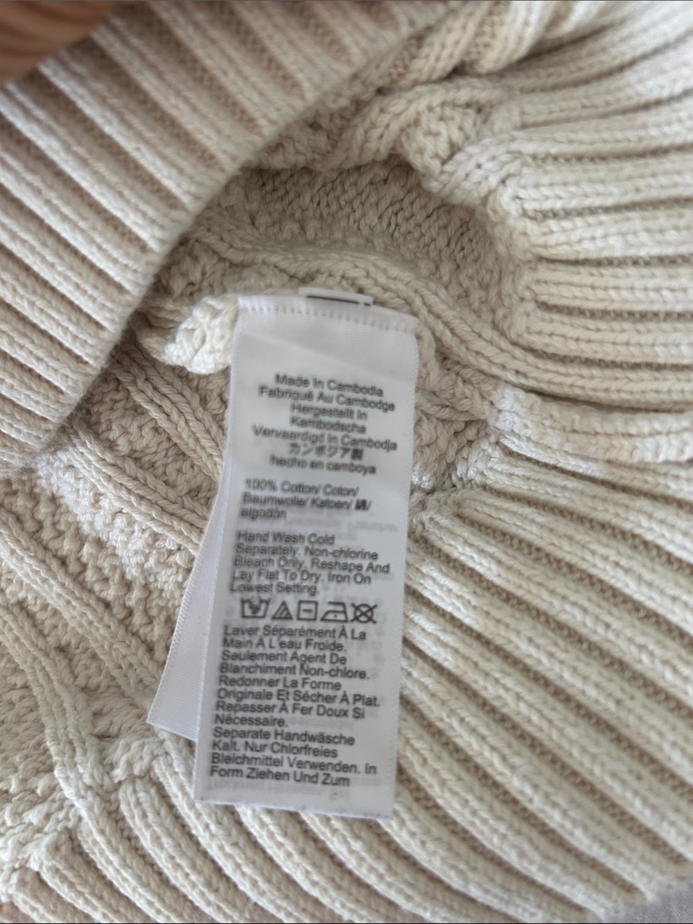 J. Crew Off-White Cable Knit Crewneck Sweater - Picture 4 of 4